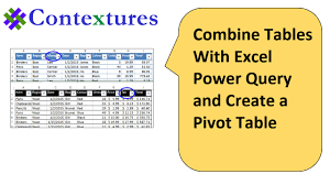 combine tables with excel power query