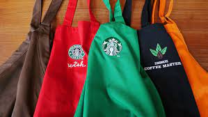 Starbucks red apron