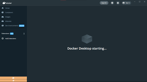 when my docker desktop stuck on