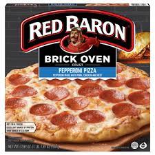 red baron brick oven crust pepperoni pizza