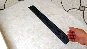 how to install a shower trench drain