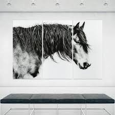 Empire Art Direct Black And White Horse