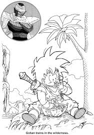 Trunks and son gohan in dragon ball z coloring page. Dragon Ball Z Coloring Pages Gohan Coloring And Drawing
