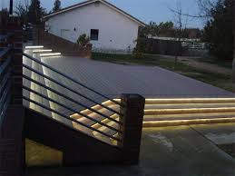 Led Rope Light In Decks Google Search Exterior Stairs Led Rope Lights Redwood Decking