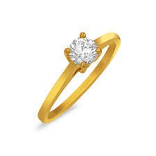 half carat ring solitaire gold