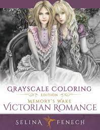 grayscale coloring books by selina
