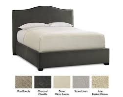 Contemporary Camelback Upholstered Bed