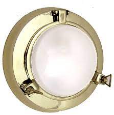 nautical porthole sconce solid brass