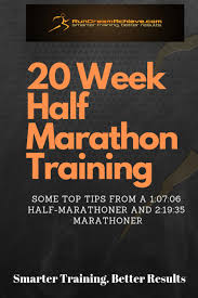 20 week half marathon training schedule