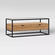 ada mixed material coffee table with