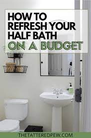 refresh your half bath on a budget