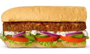 vegan patty sandwich