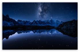 mountains night sky ultra hd desktop