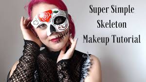 super simple skeleton makeup tutorial