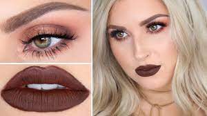brown lipstick makeup tutorial warm