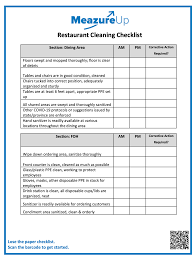 free checklists meazureup