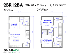 two story adu floor plans for accessory
