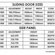 sliding glass door measurements