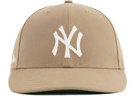 Men's new york yankees new era black local icon 59fifty fitted hat. Aime Leon Dore X New Era Chain Stitch Yankees Hat Tan Fw20