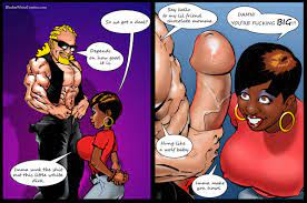 Black wife and white cock- Blacknwhite - Porn Cartoon Comics