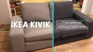ikea kivik loveseat with new fabric