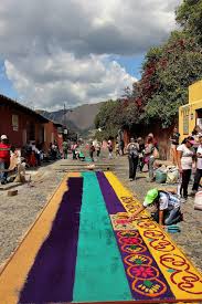 sawdust carpets in antigua guatemala