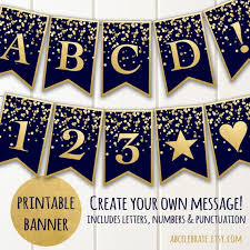 Design your very own printable & online happy birthday cards. View 20 Alphabet Letters Printable Free Happy Birthday Banner Printable Black And Gold Kivenayal
