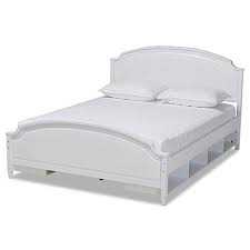 elise queen size storage platform bed