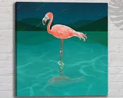 Flamingo Canvas Art Elegant Luxury