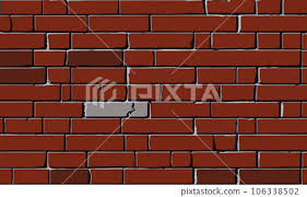 Brown Break Brick Wall Vector