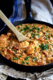 smothered shrimp andouille sausage
