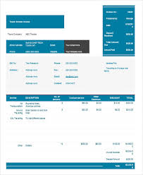 Sample Travel Invoices 8 Examples In Pdf Word