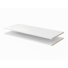 classic white wood shelves 2 pack wh5