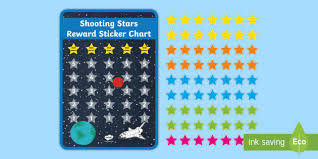 Shooting Stars Sticker Reward Charts Motivation Display
