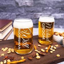 Custom Beer Glass Set Of 6 Engraved