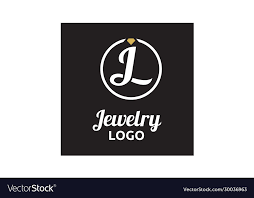 diamond jewelry initial jl circular