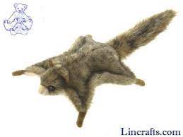 soft toy flying squirrel by hansa 21cm