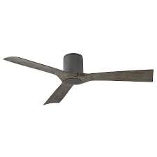 aviator flush mount dc ceiling fan by