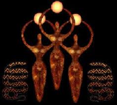 The triple goddess is a deity or deity archetype revered in many neopagan religious and spiritual traditions. The Triple Moon Is A Goddess Symbol Red Ruairidh Kilts