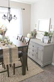 dining room buffet table decorating