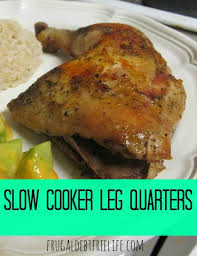 slow cooker lemon herb leg quarters