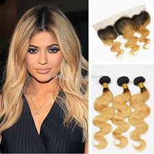 15 black and blonde hairstyles! 2020 Dark Roots Strawberry Blonde Ombre 13x4 Lace Frontal With 3bundles Body Wave Human Hair Weave Two Tone 1b 27 Honey Blonde Hair Bundles From Virgin Hair01 137 71 Dhgate Com