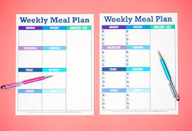 008 Template Ideas Tcm Teal Mealplanner Free Weekly Meal