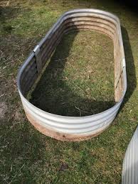 Small Corrugated Iron Raised Garden Bed