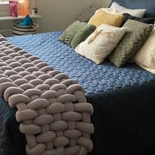 Bed Runner King Bedding Scarf Knot