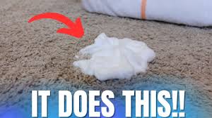 clean a carpet stain with shaving cream