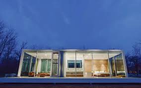 Glass Curtain Wall Residential House In