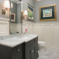 One of my top powder room ideas is to find decorative items that are also functional. 75 Beautiful Traditional Powder Room With Gray Cabinets Pictures Ideas May 2021 Houzz