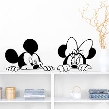 cartoon mickey minnie mouse vinyl wall