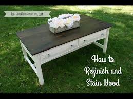 How To Refinish And Stain Wood You